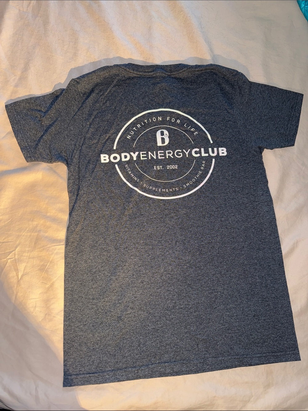 Body Energy Club Vapor Heathered Navy Tee - Picture 4 of 5